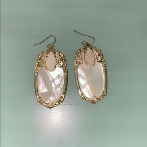 Kendra Scott White Elle Earrings